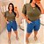 Blusa Gotinha Manga Diana Verde Plus Size - Imagem 4