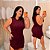 Vestido Canelado Raquel Marsala Plus Size - Imagem 1