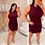 Vestido Canelado Raquel Marsala Plus Size - Imagem 3