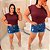 Blusa Muscle Tee Vitória Marsala Plus Size - Imagem 3