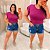 Blusa Muscle Tee Vitória Fúcsia Plus Size - Imagem 3