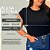Blusa Muscle Tee Vitória Preta Plus Size - Imagem 2