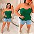 Blusa Bata Modal Ester Verde Plus Size - Imagem 3