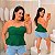 Blusa Bata Modal Ester Verde Plus Size - Imagem 1