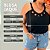 Blusa Alça Duna Trançada Jaque Preta Plus Size - Imagem 2