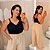 Blusa Alça Duna Silvia Preta Plus Size - Imagem 1