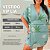 Vestido Transpassado Vip Lia Verde Plus Size - Imagem 3