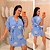 Vestido Transpassado Vip Lia Azul Plus Size - Imagem 1