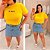 T shirt Bordada BR Amarela Plus Size - Imagem 3