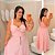 Conjunto Saia Longa Teresa Rosa Plus Size - Imagem 1