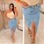 Saia Jeans Fenda Awa Joy Plus Size - Imagem 1