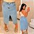 Saia Jeans Fenda Awa Joy Plus Size - Imagem 3