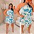Macaquinho Ema Estampado Papagaio Verde Esmeralda Plus Size - Imagem 4