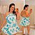 Macaquinho Ema Estampado Papagaio Verde Esmeralda Plus Size - Imagem 1