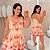 Vestido Susan Estampado Flor Rosa Plus Size - Imagem 1