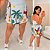 Short Saia Vip Mily Floral Papagaio Plus Size - Imagem 1