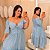 Vestido Manga Liz Azul Floral Plus Size - Imagem 1