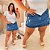 Short Saia Jeans Awa Valentina Plus Size - Imagem 2