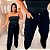 Calça Jeans Wide Leg Cargo PB Barbara Preta Plus Size - Imagem 4