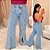 Calça Jeans Flare Awa Fenda Sabrina Plus Size - Imagem 4