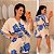 Conjunto Verão Muniz Floral Azul Plus Size - Imagem 1