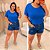 Blusão Visco Yasmin Azul Royal Plus Size - Imagem 3