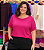 Blusão Visco Yasmin Pink Plus Size - Imagem 1