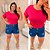 Blusão Visco Yasmin Pink Plus Size - Imagem 3