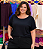 Blusão Visco Yasmin Preta Plus Size - Imagem 1