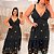 Vestido Alça Farm Bordado Preto Flor Plus Size - Imagem 2