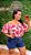 Cropped Ciganinha Vip Estampado Rosa Plus Size - Imagem 1