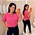 Blusa Manga Duna Beatriz Pink Plus Size - Imagem 1