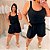 Conjunto Alça Gabriela Preto Plus Size - Imagem 3