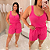 Conjunto Alça Gabriela Pink Plus Size - Imagem 1