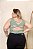 Body Alça Ribana Cruzado Verde Menta Plus Size - Imagem 3