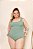 Body Alça Ribana Cruzado Verde Menta Plus Size - Imagem 2