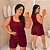 Conjunto Botão Larissa Vinho Plus Size - Imagem 1
