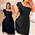 Conjunto Bruna Babado Preto Plus Size - Imagem 3