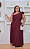 Conjunto Bruna Babado Vinho Plus Size - Imagem 1