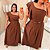 Conjunto Bruna Babado Marrom Plus Size - Imagem 4