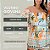 Vestido Giovana Estampado Preto e Amarelo Plus Size - Imagem 3