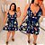 Vestido Vip Mayara Azul Estampado Plus Size - Imagem 3