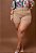 Short Alfaiataria Francine Bege Plus Size - Imagem 1