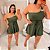 Macaquinho Nula Nina Verde Militar Plus Size - Imagem 4