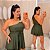 Macaquinho Nula Nina Verde Militar Plus Size - Imagem 1