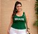 Blusa Alça Modal BR Verde Plus Size - Imagem 4