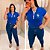 T shirt Brasil Botão Azul Plus Size - Imagem 2