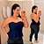 Blusa Bata Modal Ester Azul Marinho Plus Size - Imagem 1