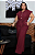 Macacão Esmeralda Botão Simone Vinho Plus Size - Imagem 1