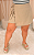 Short Saia Babi Bege Plus Size - Imagem 1